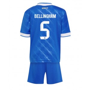 Fotbalové Dres Real Madrid Jude Bellingham #5 Dětské Třetí Oblečení 2025-26 Krátký Rukáv (+ trenýrky)